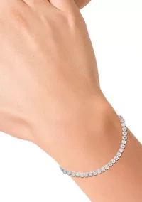 Lab Grown Diamond Bracelet in Sterling Silver
