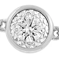 Lab Grown Diamond Bracelet in Sterling Silver