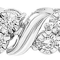 Lab Grown Diamond Bracelet in Sterling Silver