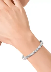 Lab Grown Diamond Bracelet in Sterling Silver