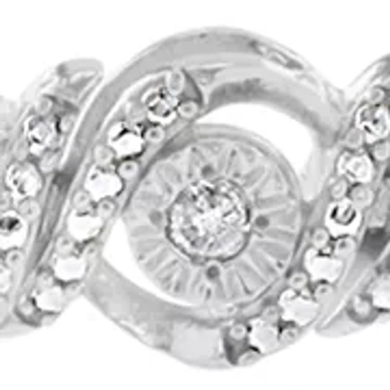 Sterling Silver Diamond Tennis Bracelet 
