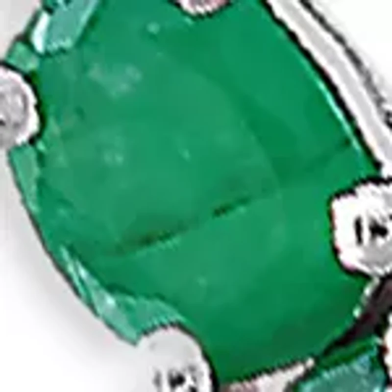 Emerald Tennis Bracelet in Sterling Silver