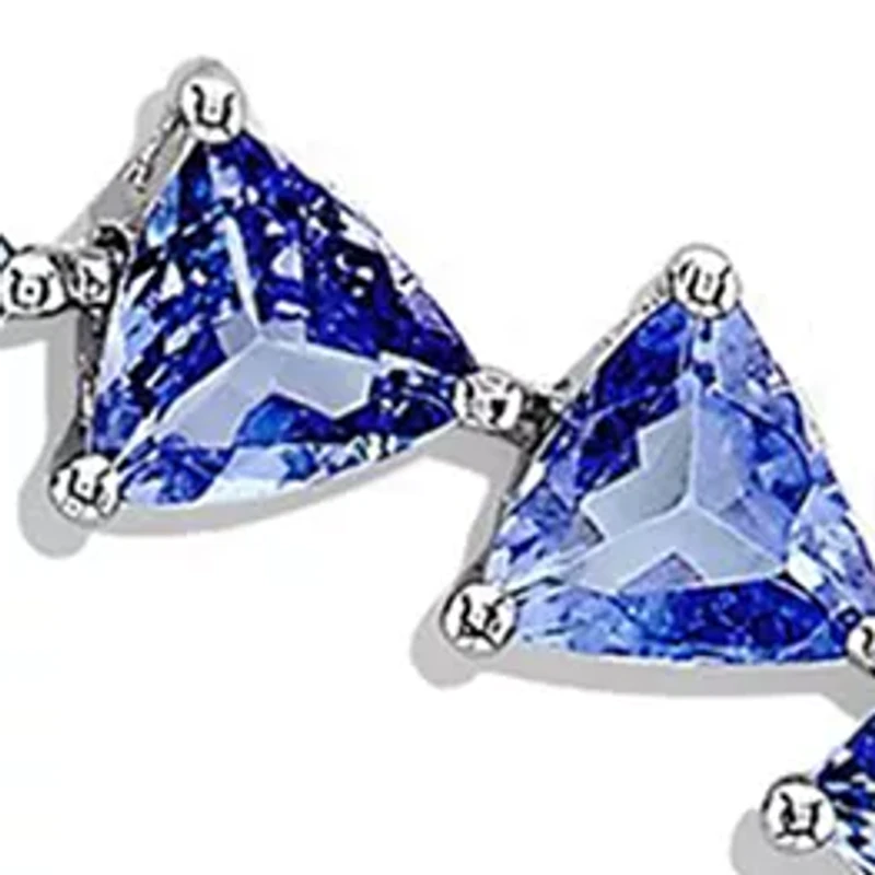 11.4 ct. t.w. Tanzanite Bracelet in Sterling Silver 