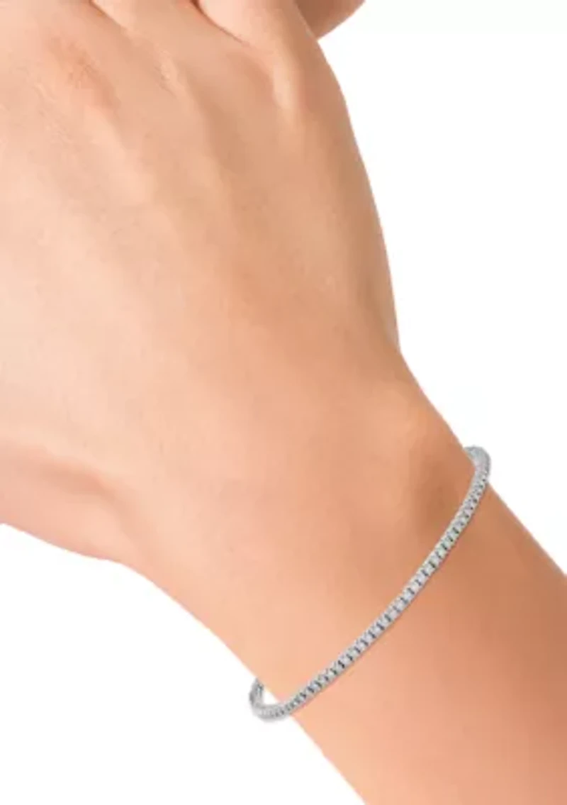 Diamond Tennis Bracelet in 14K White Gold