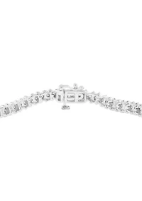 Sterling Silver Diamond Tennis Bracelet 