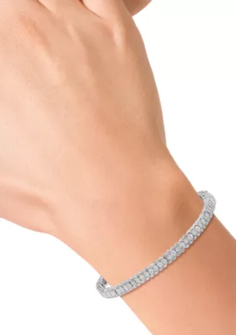 Sterling Silver Diamond Tennis Bracelet 