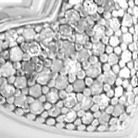 Sterling Silver Diamond Heart Dangle Bracelet 