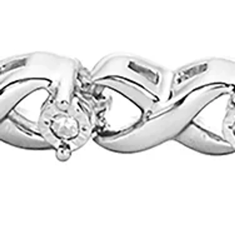 Sterling Silver 1/5 ct. t.w. Diamond Bracelet