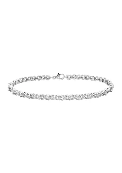  Sterling  Silver 1/5 ct. t.w. Diamond Bracelet