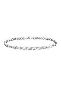  Sterling  Silver 1/5 ct. t.w. Diamond Bracelet
