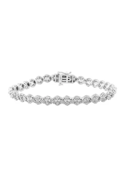Silver 1/2 ct. t.w. Diamond Tennis Bracelet