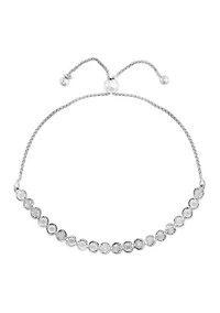 Sterling Silver Diamond Bracelet 