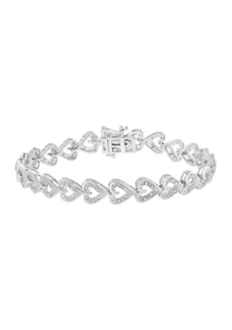 Diamond Bracelet in Sterling Silver