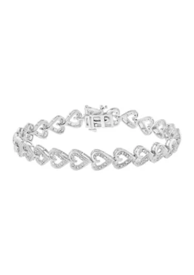 Diamond Bracelet in Sterling Silver
