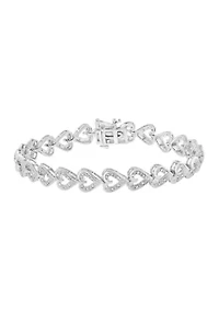 Diamond Bracelet in Sterling Silver