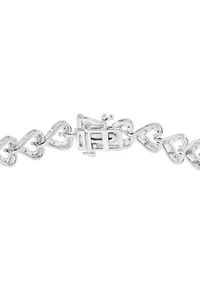 Diamond Bracelet in Sterling Silver