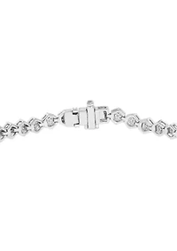 Sterling Silver 1 Count Diamond Tennid  Bracelet