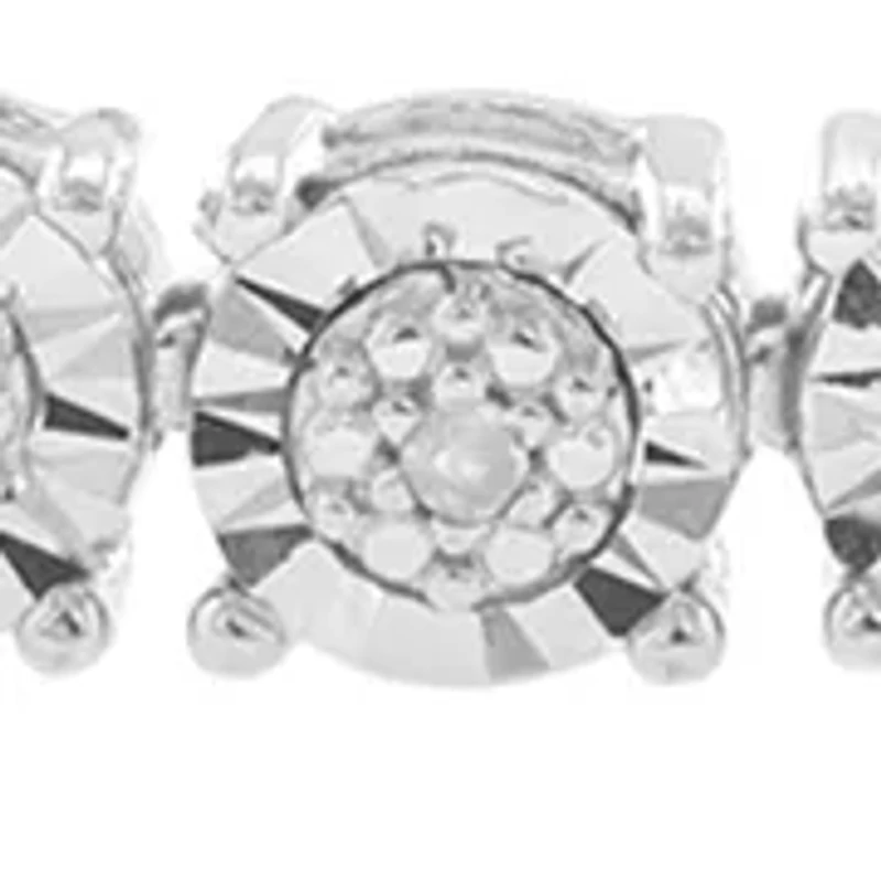 Sterling Silver Diamond Tennis Bracelet 
