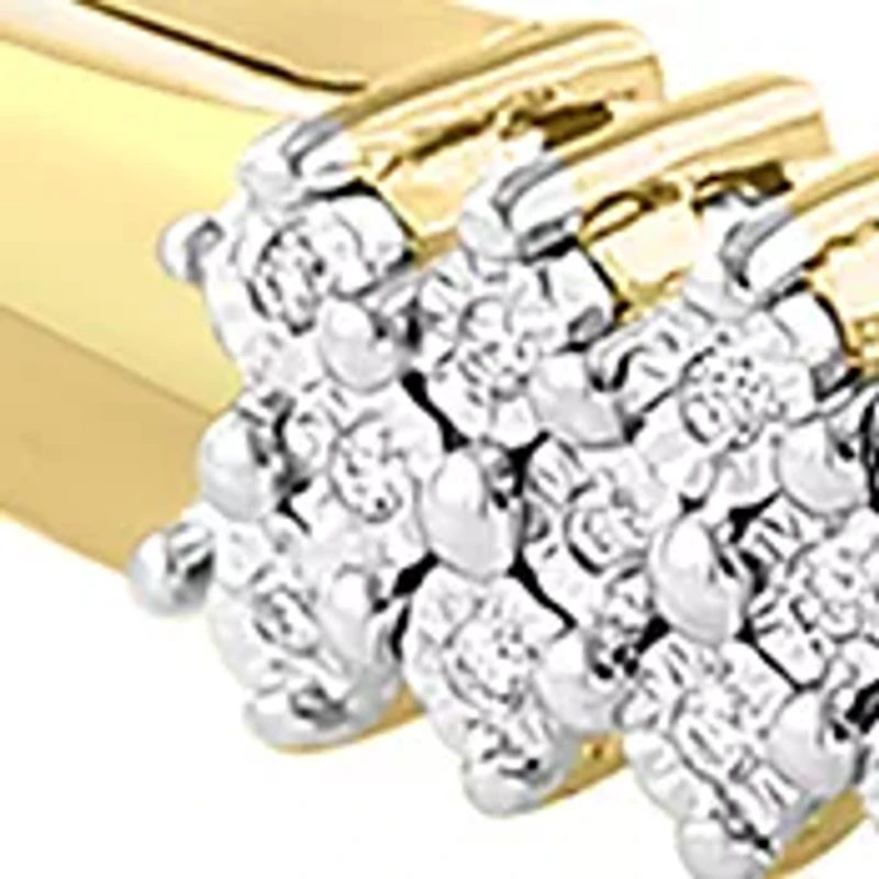 1/2 ct. t.w. Diamond Bracelet in Gold Plated Sterling Silver 