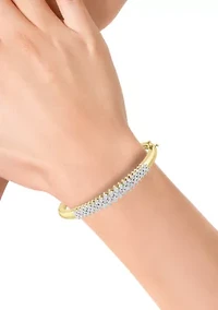 1/2 ct. t.w. Diamond Bracelet in Gold Plated Sterling Silver 