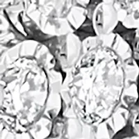 Lab Grown Diamond Miracle Set Earrings in Sterling Silver