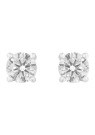 Lab Created 14K White Gold Lab Grown 1 ct. t.w. Diamond Earrings