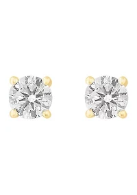 Lab Created 1 ct. t.w. Lab Grown Diamond Stud Earrings in Yellow Gold