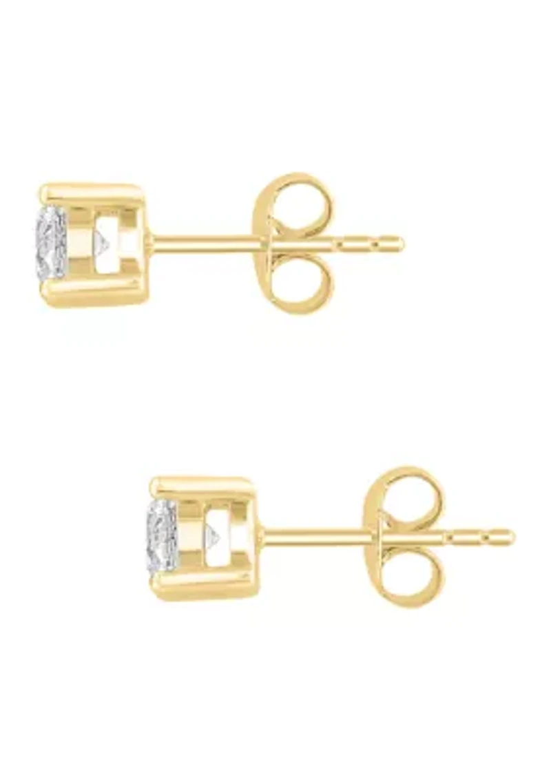 Lab Created 1 ct. t.w. Lab Grown Diamond Stud Earrings in Yellow Gold