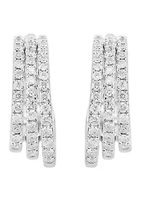 1 ct. t.w. Lab Grown Diamond Earrings in Sterling Silver