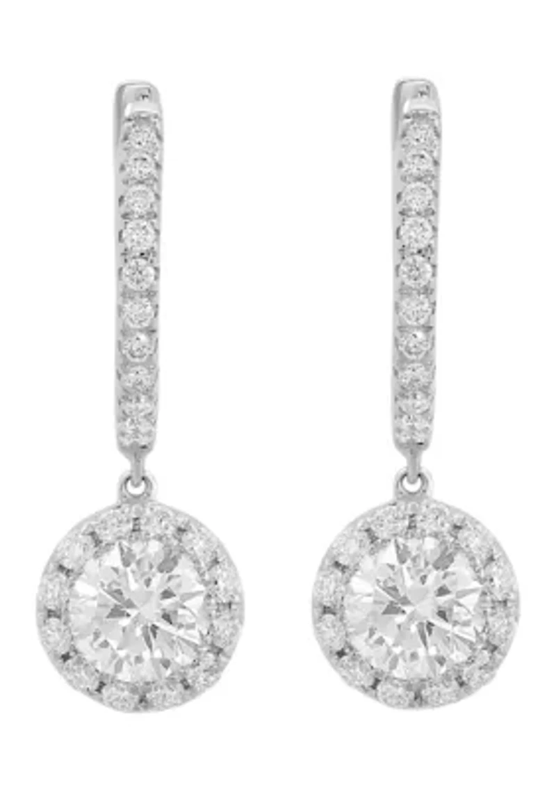 1.95 ct. t.w. Lab Grown Diamond Earrings in 14K White Gold