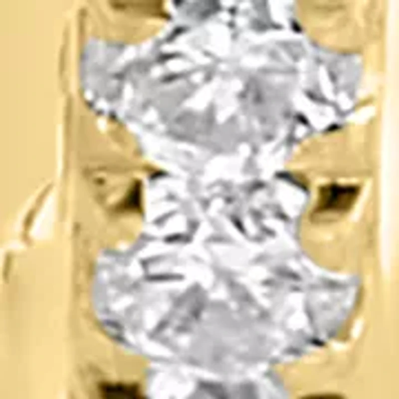 Lab Grown Diamond Earrings in 14K Yellow Gold 