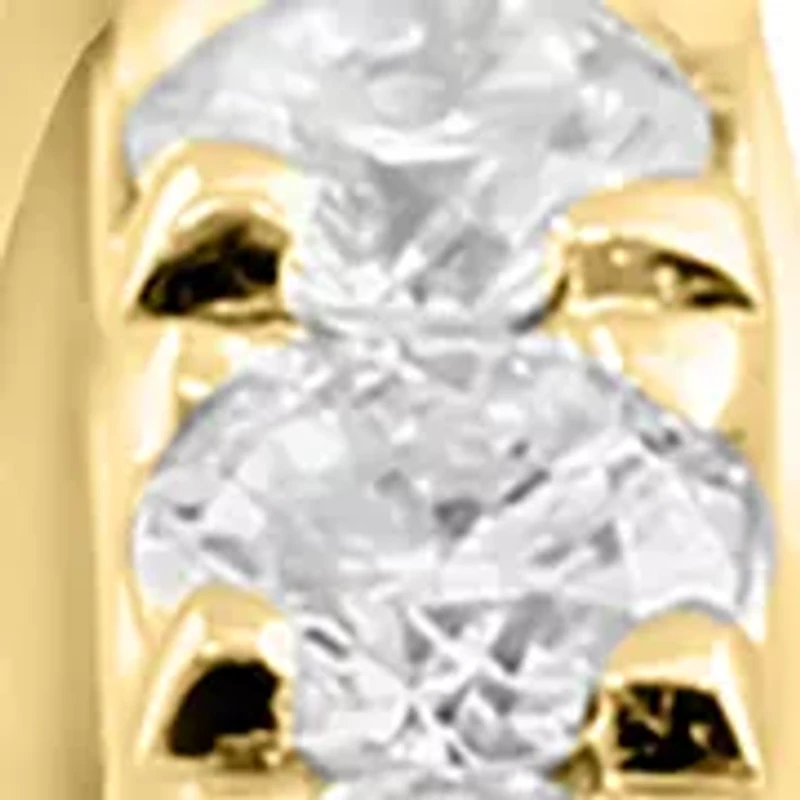 Lab Grown Diamond Earrings in 14K Yellow Gold