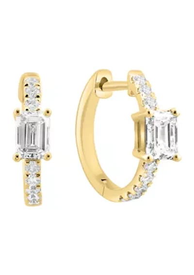 Lab Grown Diamond Earrings in 14K Yellow Gold