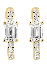 Lab Grown Diamond Earrings in 14K Yellow Gold