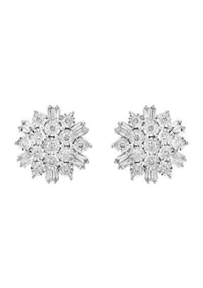 1/3 ct. t.w. Lab Grown Diamond Stud Earrings in Sterling Silver