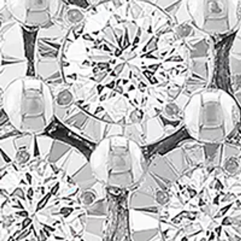 Silver Lab Grown Diamond Earrings