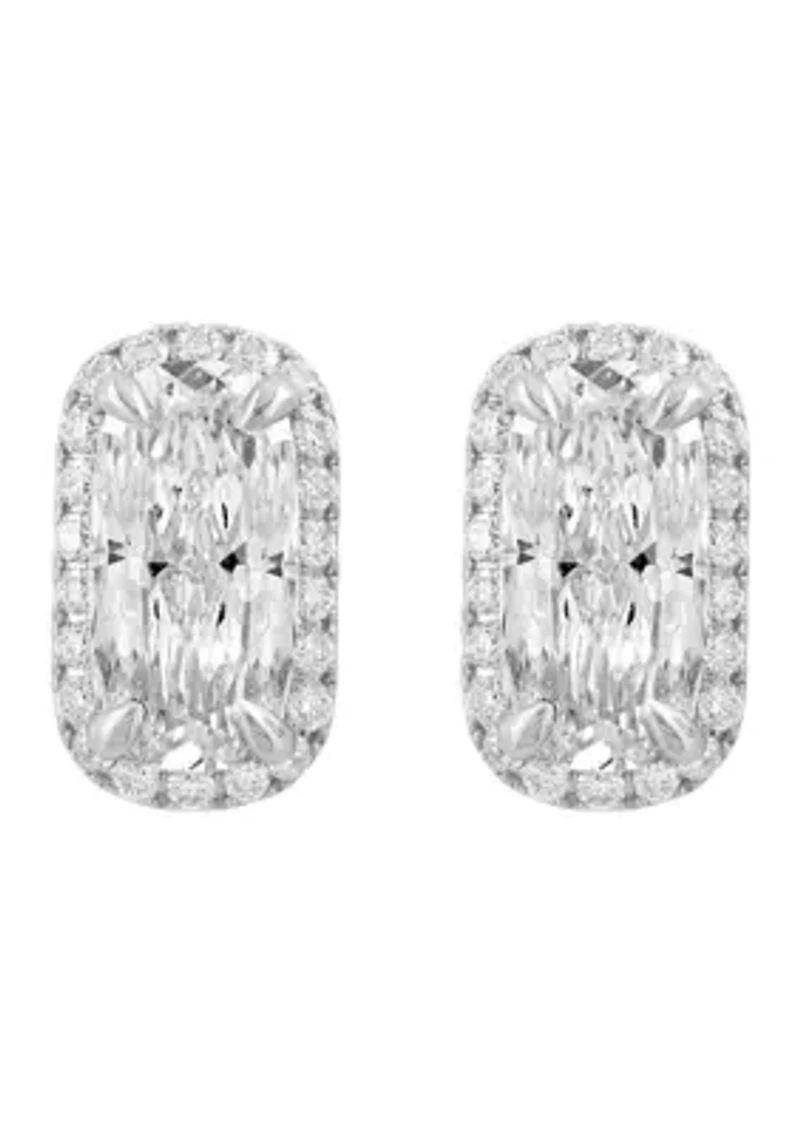 Lab Grown 14K Gold Diamond Earrings