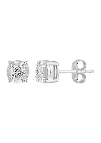 1/2 ct. t.w. Diamond Stud Earrings in 14K White Gold