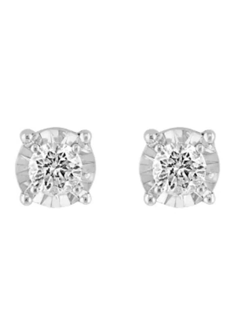 1/2 ct. t.w. Diamond Stud Earrings in 14K White Gold