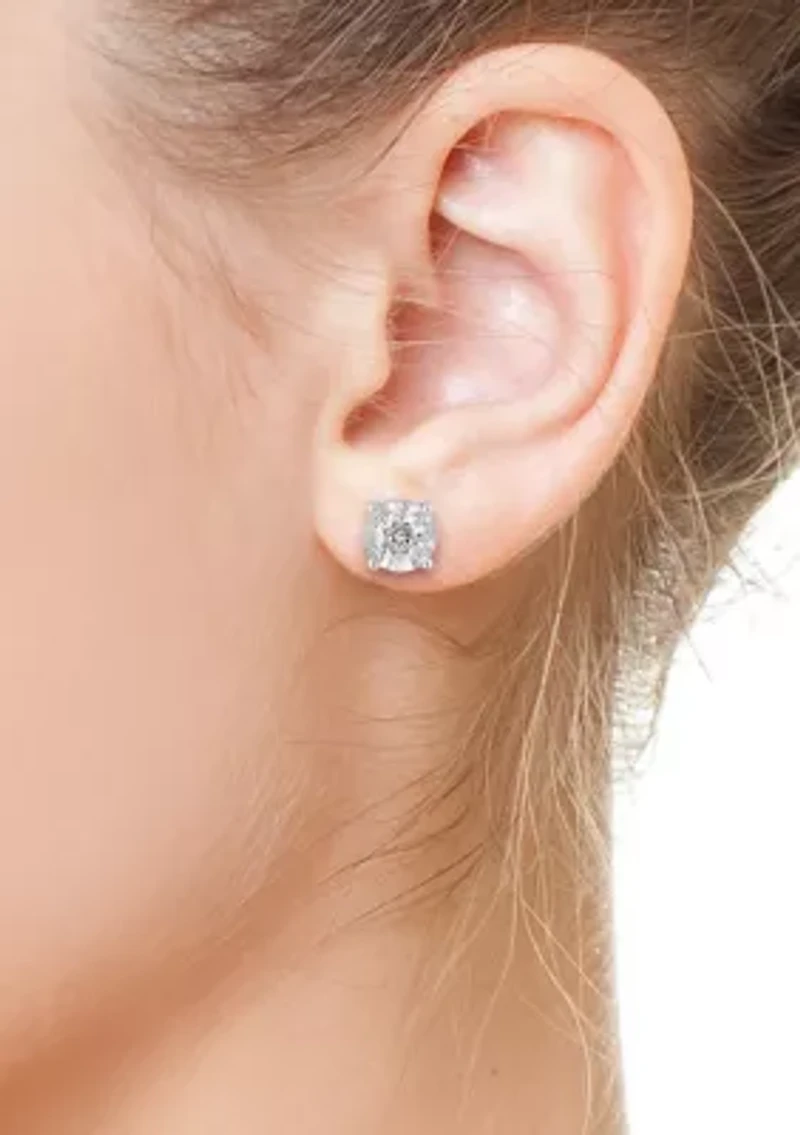 1/2 ct. t.w. Diamond Stud Earrings in 14K White Gold