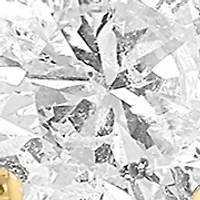  14K White and Yellow Gold Diamond Earrings