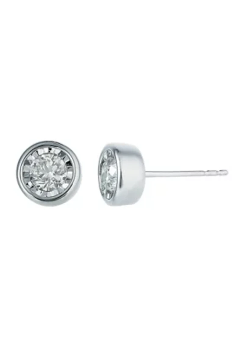 3/8 ct. t.w. Diamond Stud Earrings in Sterling Silver