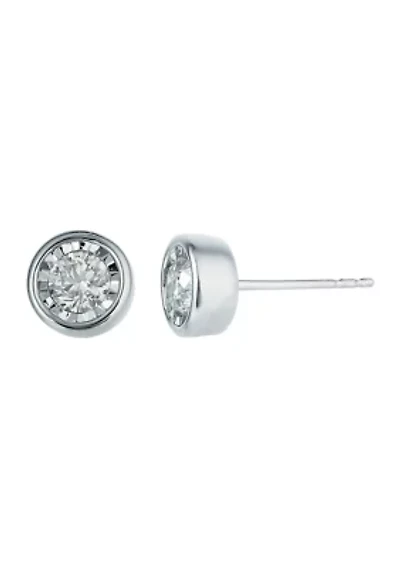 3/8 ct. t.w. Diamond Stud Earrings in Sterling Silver