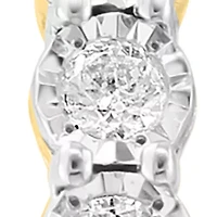 1 ct. t.w. Diamond Earrings in 14K Gold Plated Sterling Silver 