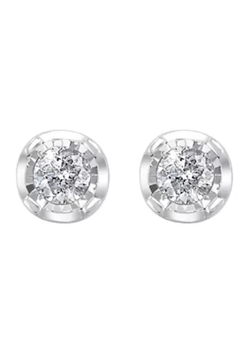  1 ct. t.w. Diamond Stud Earrings in Sterling Silver