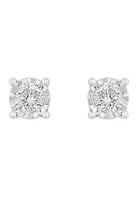 Diamond Earrings in 14K White Gold