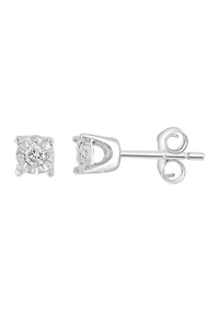 1/ ct. t.w. Diamond Earrings in 14K White Gold