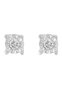 1/ ct. t.w. Diamond Earrings in 14K White Gold