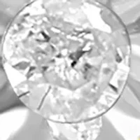 Diamond Stud Earrings in 14K White and Yellow Gold