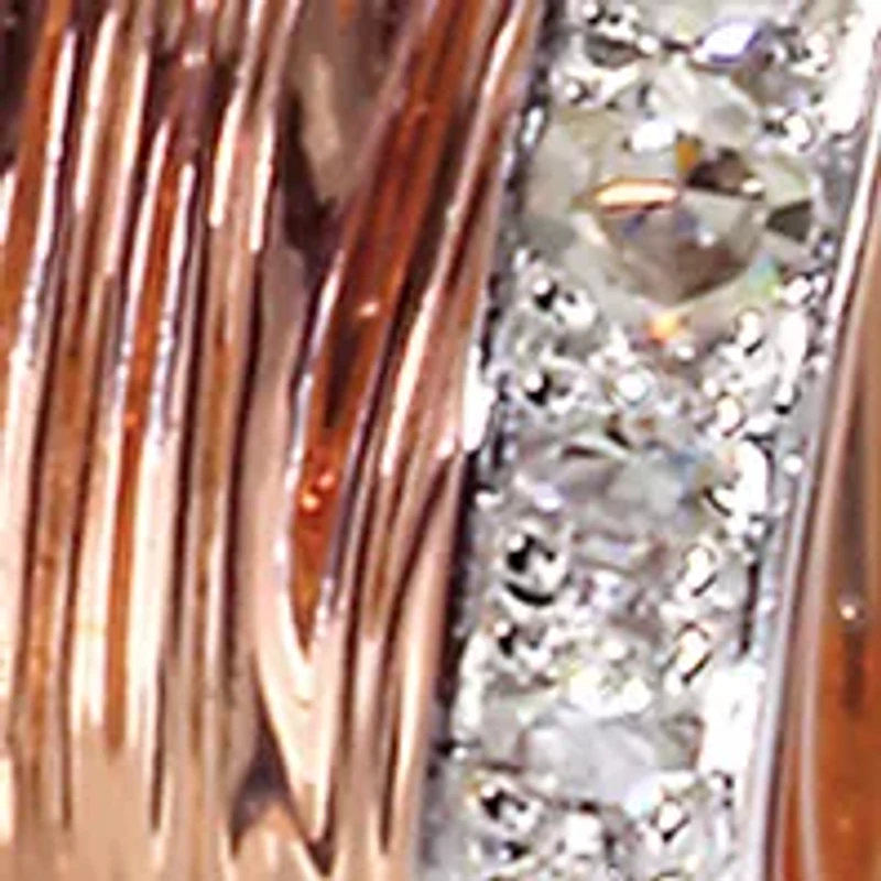 Espresso 3/4 ct. t.w. Diamond Hoop Earrings in 14K Rose Gold 